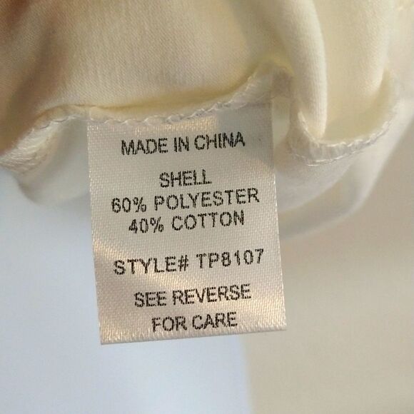 Shoulder Pad Crew Neck Tee at-shirt Off White size Small - Picture 4 of 5